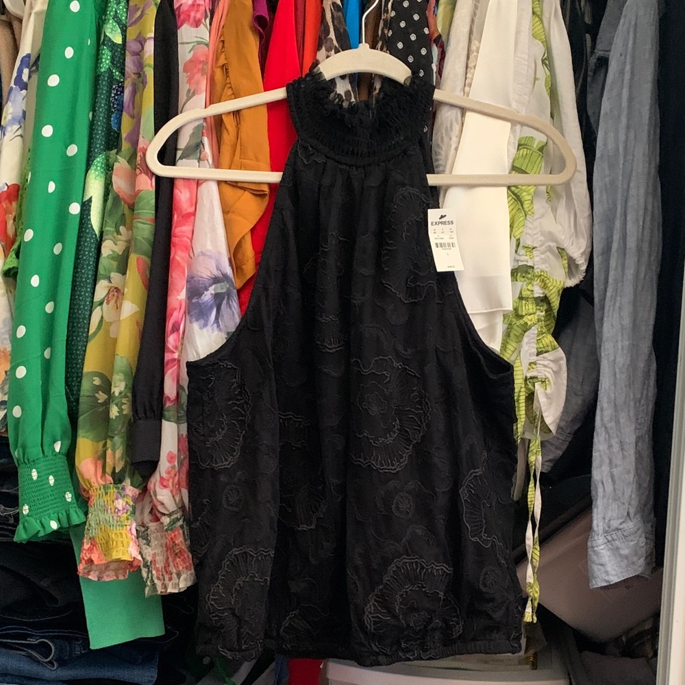 Express Black Sleeveless Top